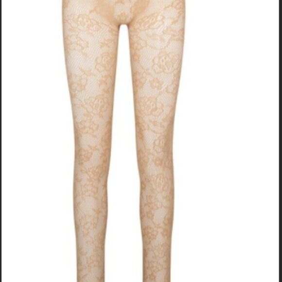 Skims Knit Lace Catsuit Ochre - Picture 3 of 8